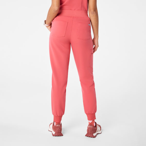 women's Pulmonary Pink High Waisted Zamora - Petite Jogger Scrub Pant™