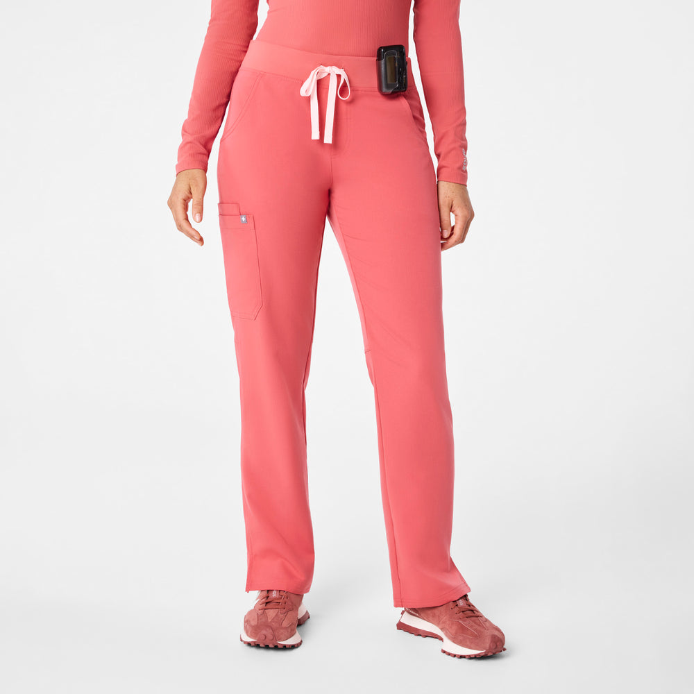 women's Pulmonary Pink Kade - Petite Cargo Scrub Pant™