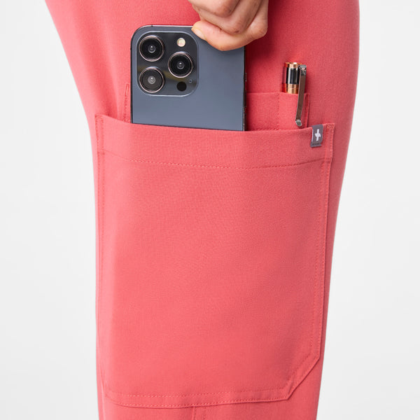 women's Pulmonary Pink Kade - Petite Cargo Scrub Pant™
