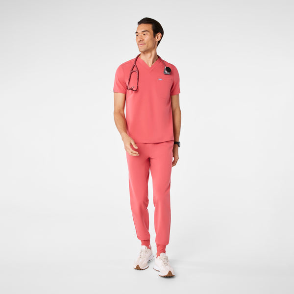 men's Pulmonary Pink Leon - Three-Pocket Scrub Top™
