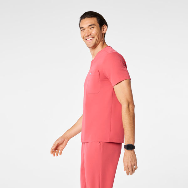 men's Pulmonary Pink Leon - Three-Pocket Scrub Top™
