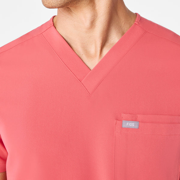 men's Pulmonary Pink Leon - Three-Pocket Scrub Top™