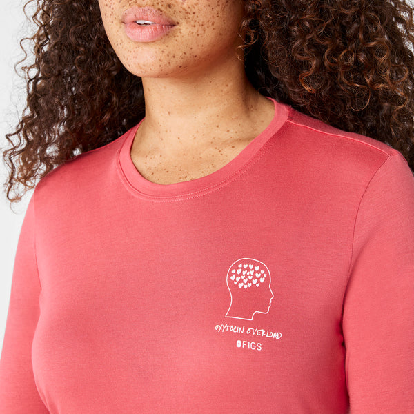 women's Pulmonary Pink Oxytocin Overload - Long-Sleeve Underscrub