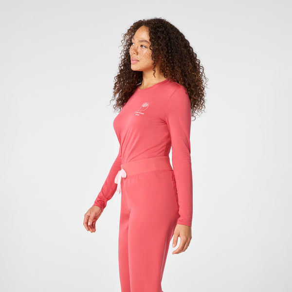 women's Pulmonary Pink Oxytocin Overload - Long-Sleeve Underscrub