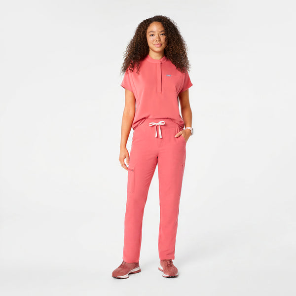 Women's Pulmonary Pink Montex Relaxed Scrub Top