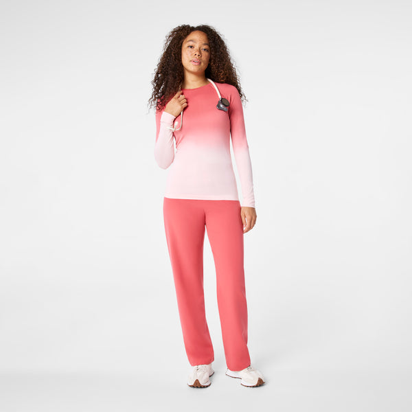 women's Pulmonary Pink Salta Seamless - Longsleeve Underscrub
