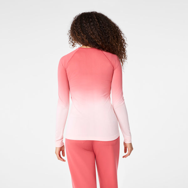 women's Pulmonary Pink Salta Seamless - Longsleeve Underscrub