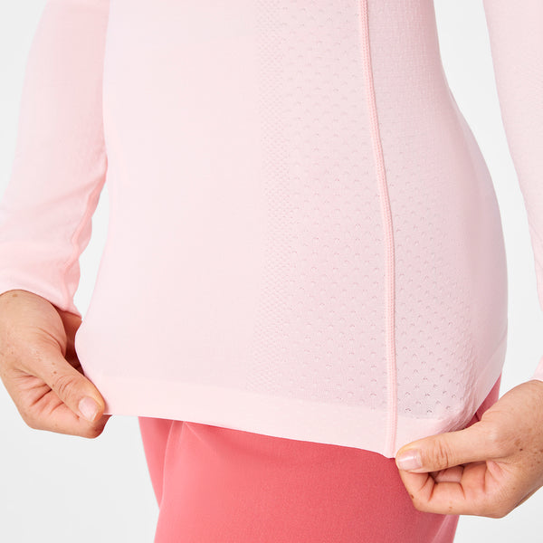women's Pulmonary Pink Salta Seamless - Longsleeve Underscrub