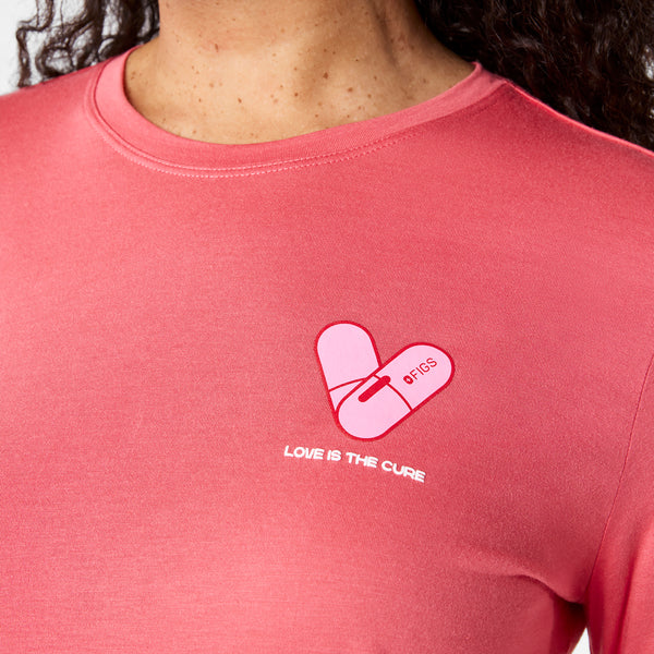 women's Pulmonary Pink Love Is The Cure - Long-Sleeve Underscrub