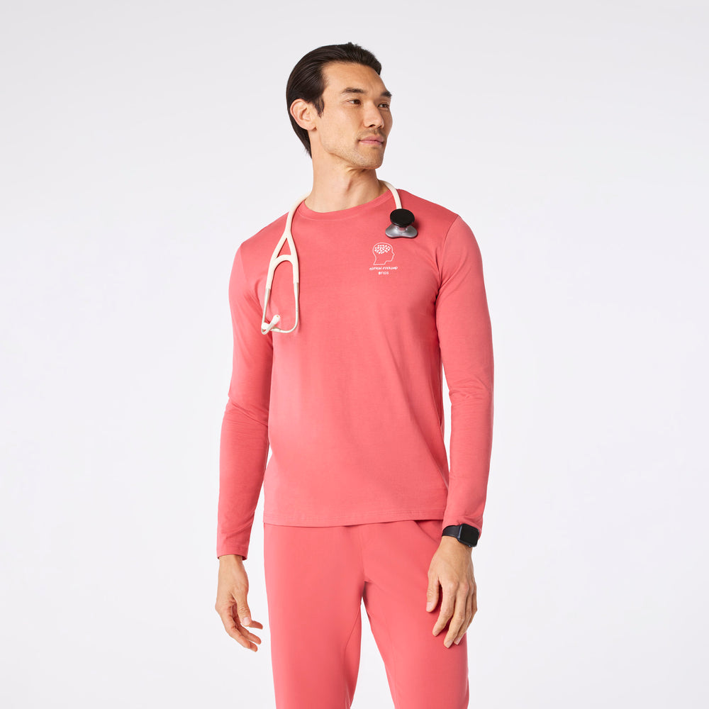 men's Pulmonary Pink Oxytocin Overload Supersoft - Longsleeve Underscrub