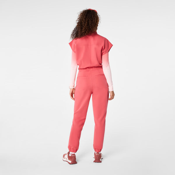 women's Pulmonary Pink Rafaela Cargo - ScrubJumpsuit™