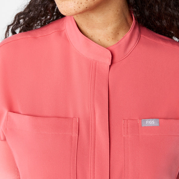 women's Pulmonary Pink Rafaela Cargo - ScrubJumpsuit™
