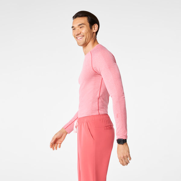 men's Pulmonary Pink Makato Seamless - Longsleeve Underscrub