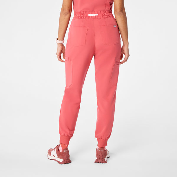 women's Pulmonary Pink Uman Relaxed - Petite Jogger Scrub Pant