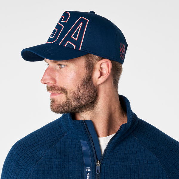 unisex Team USA Blue FIGS x Team USA Baseball Cap