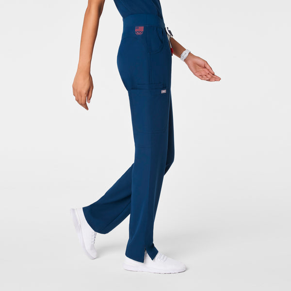 women's Team USA Blue FIGS x Team USA Kade - Tall Cargo Scrub Pant™