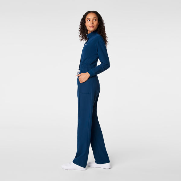 women's Team USA Blue FIGS x Team USA Longsleeve Straight Leg - Tall Scrubjumpsuit™