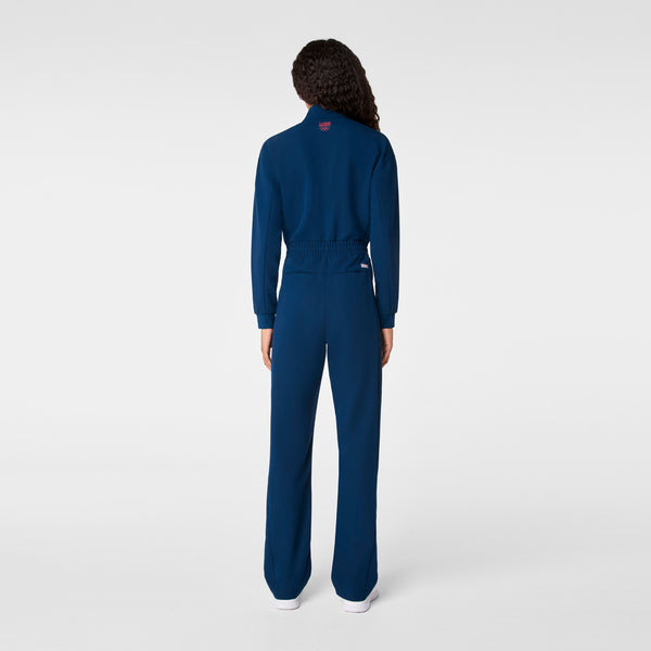 women's Team USA Blue FIGS x Team USA Longsleeve Straight Leg - Tall Scrubjumpsuit™