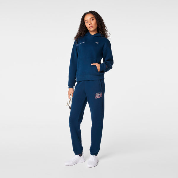 women's Team USA Blue FIGS x Team USA Off-Shift - Hoodie Sweatshirt™