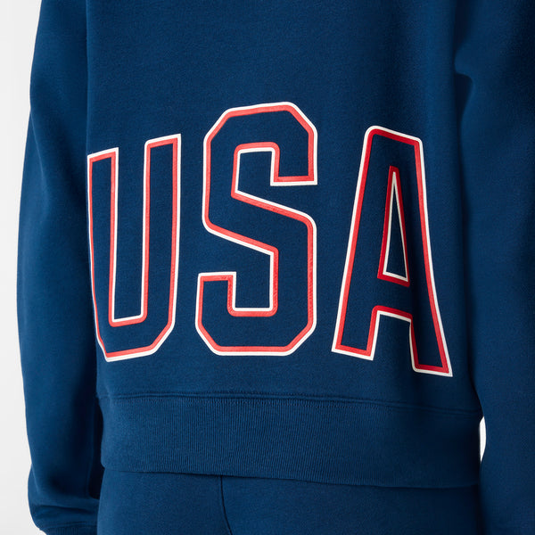 women's Team USA Blue FIGS x Team USA Off-Shift - Hoodie Sweatshirt™