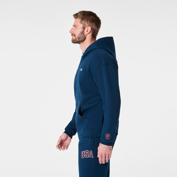 Men's Team USA Blue FIGS x Team USA Hoodie Sweatshirt
