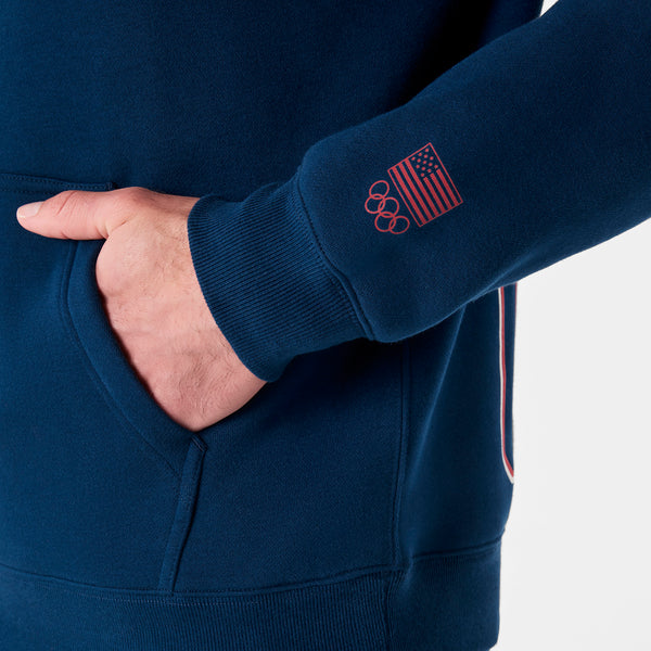 Men's Team USA Blue FIGS x Team USA Hoodie Sweatshirt