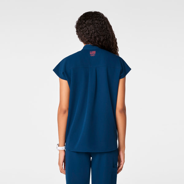 women's Team USA Blue FIGS x Team USA Rafaela - Oversized Scrub Top™