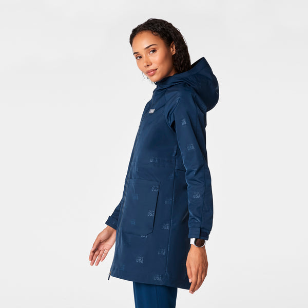 women's Team USA Blue FIGS x Team USA On-Shift Stadium Jacket™