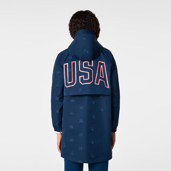 women's Team USA Blue FIGS x Team USA On-Shift Stadium Jacket™