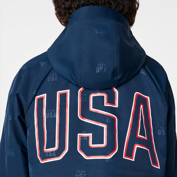 women's Team USA Blue FIGS x Team USA On-Shift Stadium Jacket™