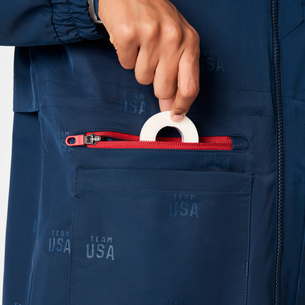 women's Team USA Blue FIGS x Team USA On-Shift Stadium Jacket™