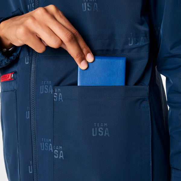 women's Team USA Blue FIGS x Team USA On-Shift Stadium Jacket™