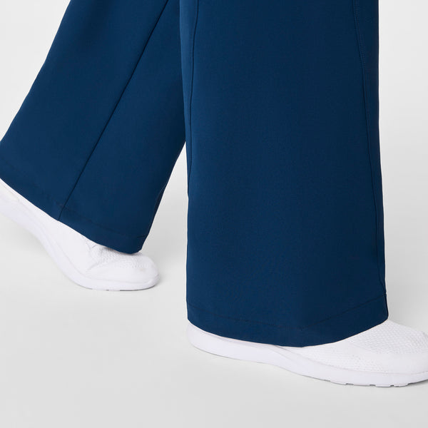 women's Team USA Blue FIGS x Team USA FIBREx Mock Neck Wide Leg - Tall Longsleeve ScrubJumpsuit™