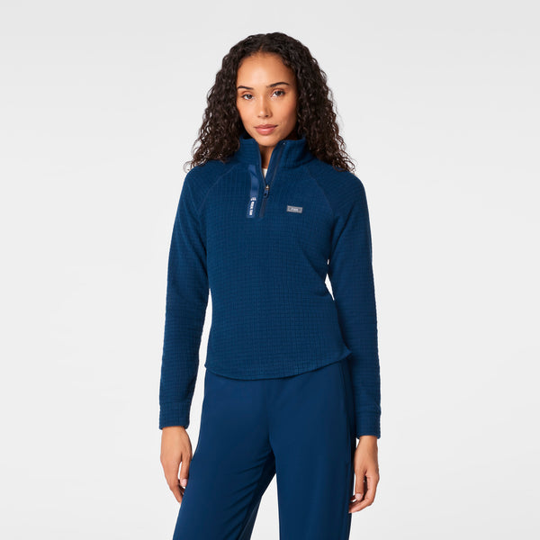 women's Team USA Blue FIGS x Team USA On-Shift - Fleece ¼ Zip Top™