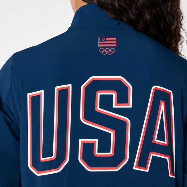 women's Team USA Blue FIGS x Team USA On-Shift - Float Bomber Jacket™