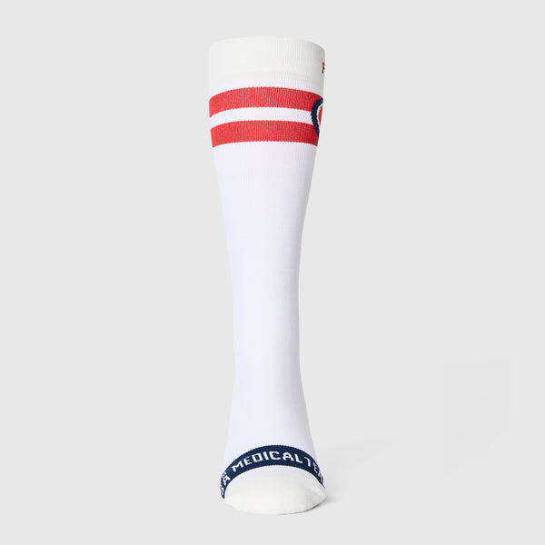 unisex Optic White FIGS x Team USA Heart - Compression Socks