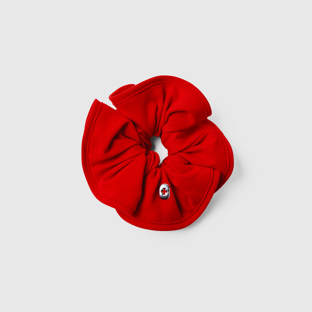 Winning Red Shimmer Scrunchie