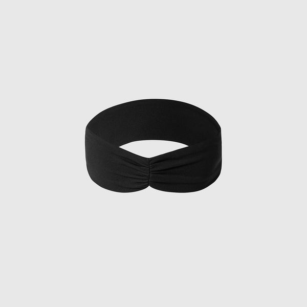 Black Shimmer Cinched Headband
