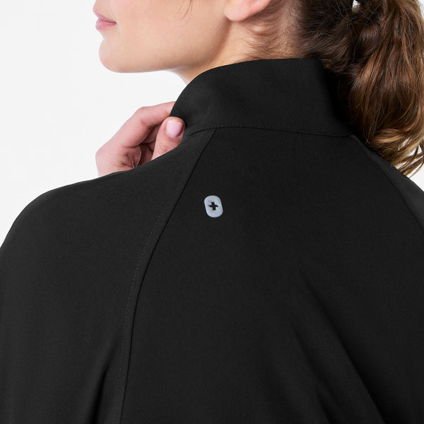women's Black Sydney Cropped - Scrub Jacket