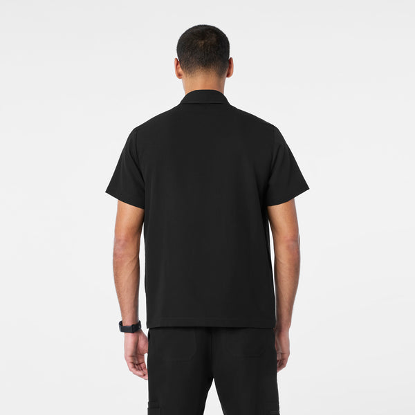 men's Black Eugene Polo - Scrub Top