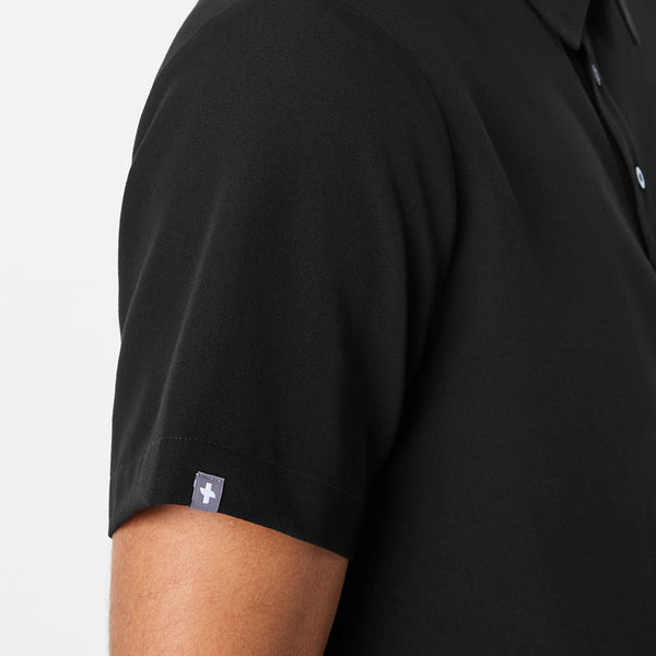 men's Black Eugene Polo - Scrub Top