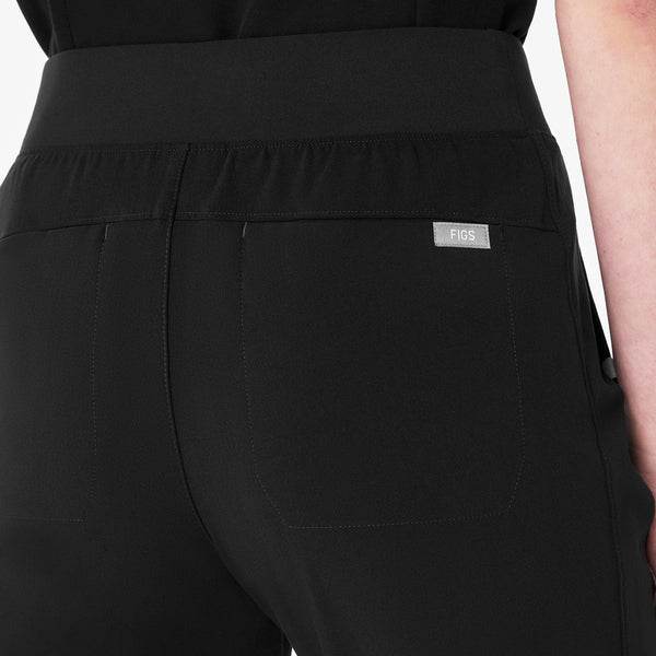 Women's Black Kimberley High-Rise Flare - Petite Scrub Pant