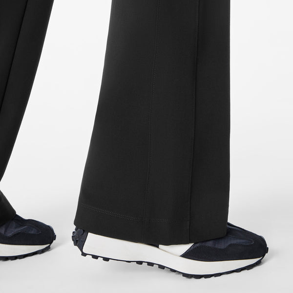 Women's Black Kimberley High-Rise Flare - Petite Scrub Pant