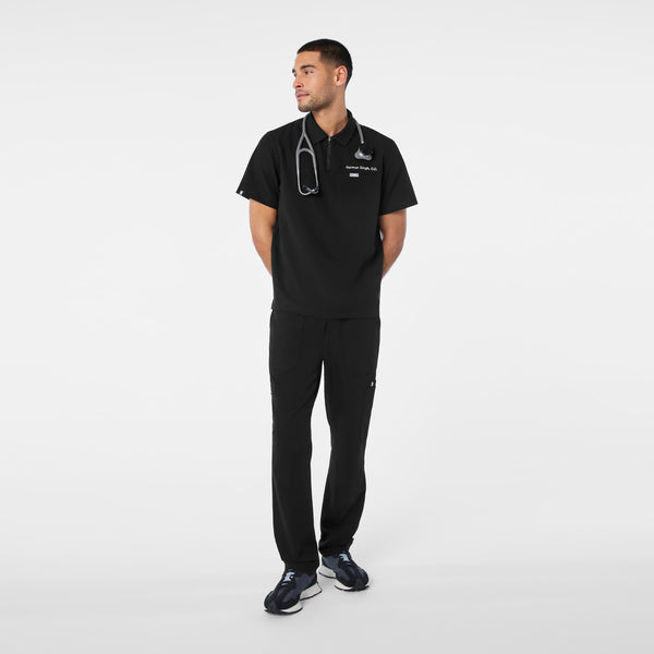 men's Black Jasper Polo - Scrub Top