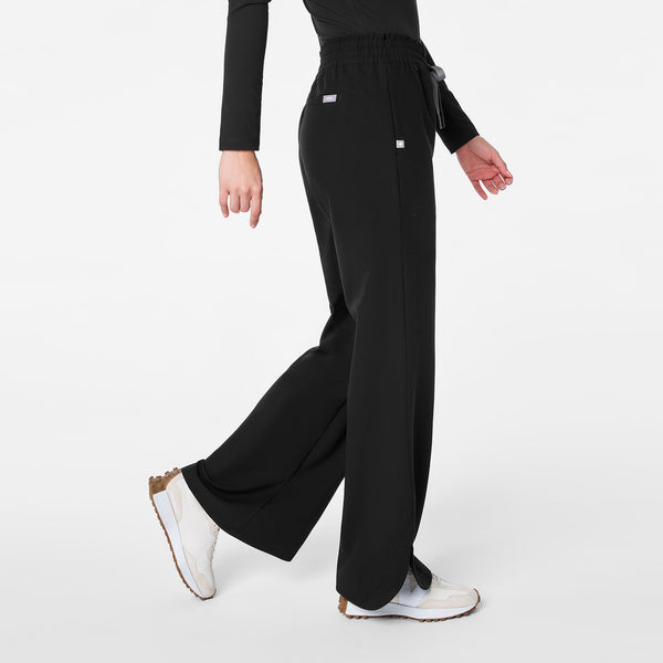 Women's Black Marseille High-Rise Wide-Leg - Scrub Pant