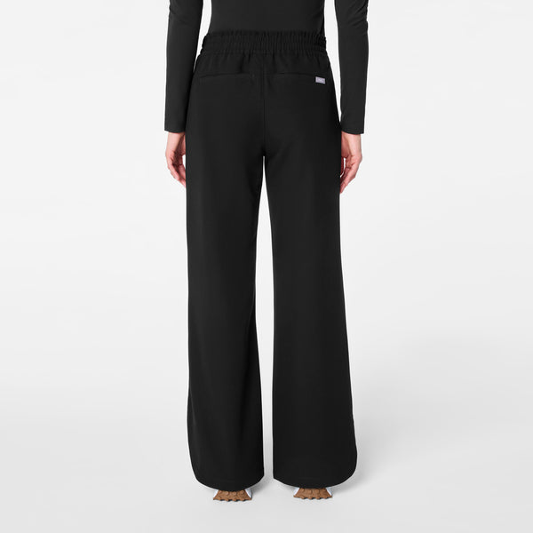 Women's Black Marseille High-Rise Wide-Leg - Scrub Pant
