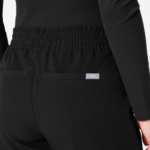 Women's Black Marseille High-Rise Wide-Leg - Scrub Pant
