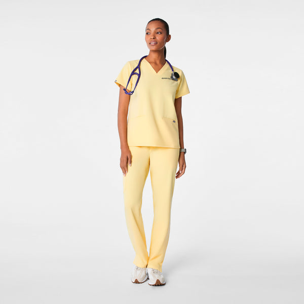 women's Butter Yellow Casma - Three-Pocket Scrub Top™