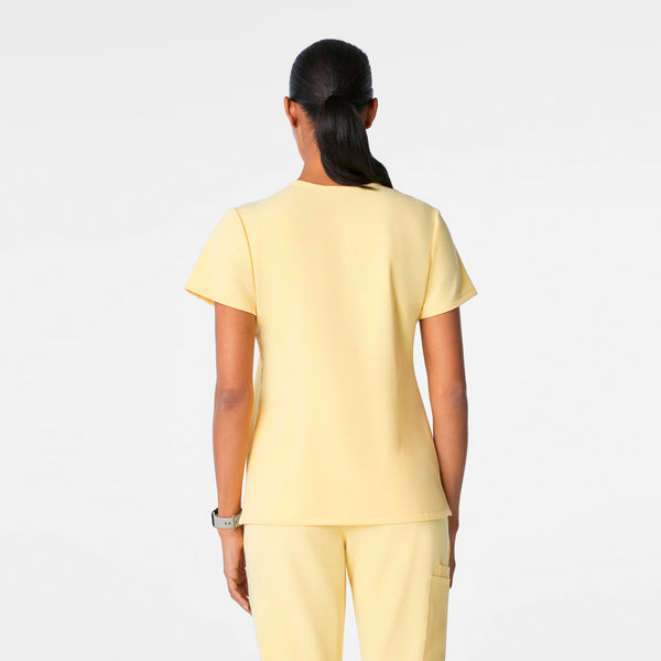 women's Butter Yellow Casma - Three-Pocket Scrub Top™