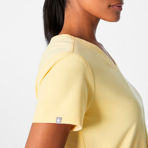women's Butter Yellow Casma - Three-Pocket Scrub Top™